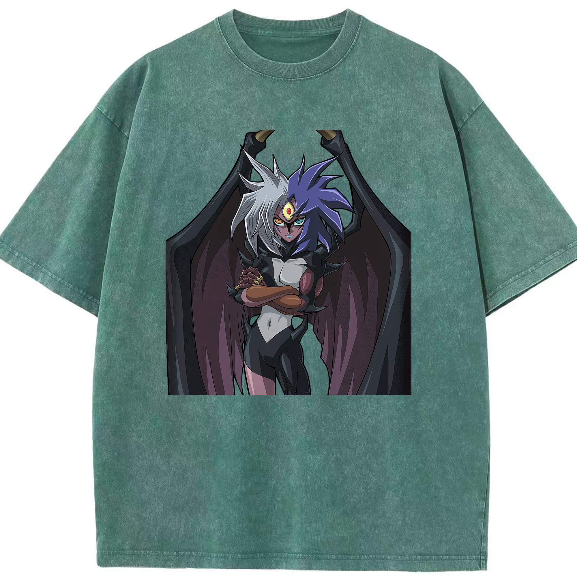 （画像用） 遊☆戯☆王 Yu-Gi-Oh! 綿100% ヴィンテージ風 半袖Tシャツ（フロントプリント）